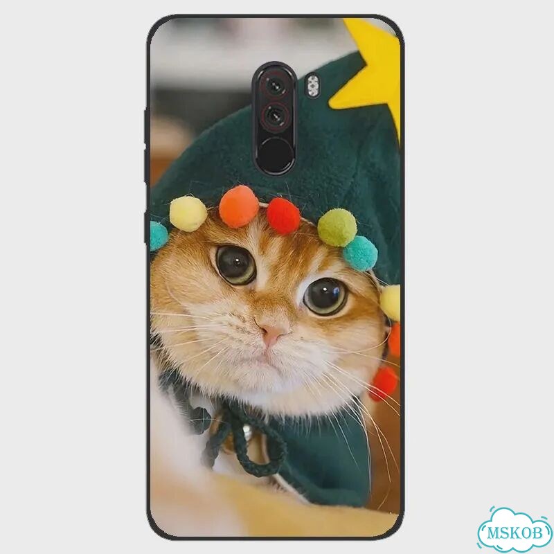 Чехол для Xiaomi Pocophone F1, черный, B118 фото 3