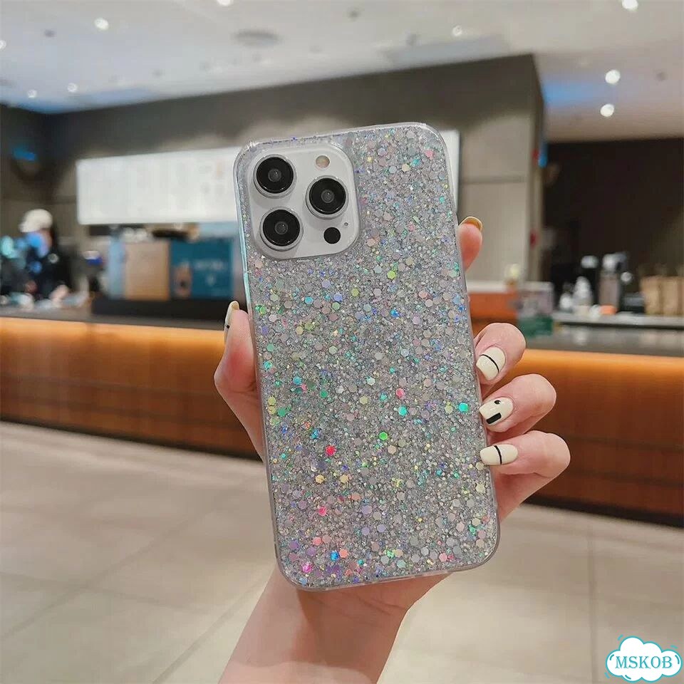 Блестящий чехол для телефона iPhone 15, 14 Plus, 13, 12, 11 Pro Серебряный, Silver, For iPhone 15 фото 1