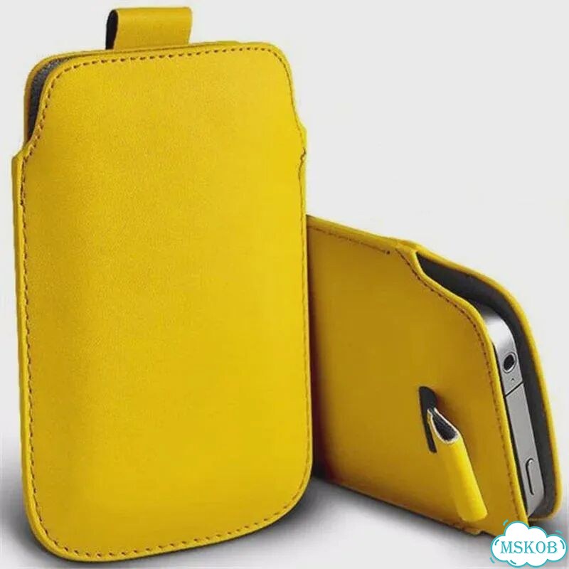Универсальная кожаная сумка для телефона для iPhone, Samsung, Xiaomi, Коричневый, Brown, 134 x 73 mm фото 6