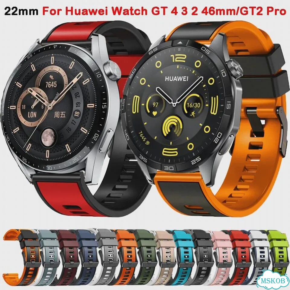 Оранжевый ремешок Huawei Watch GT4 46 мм Black orange фото 2