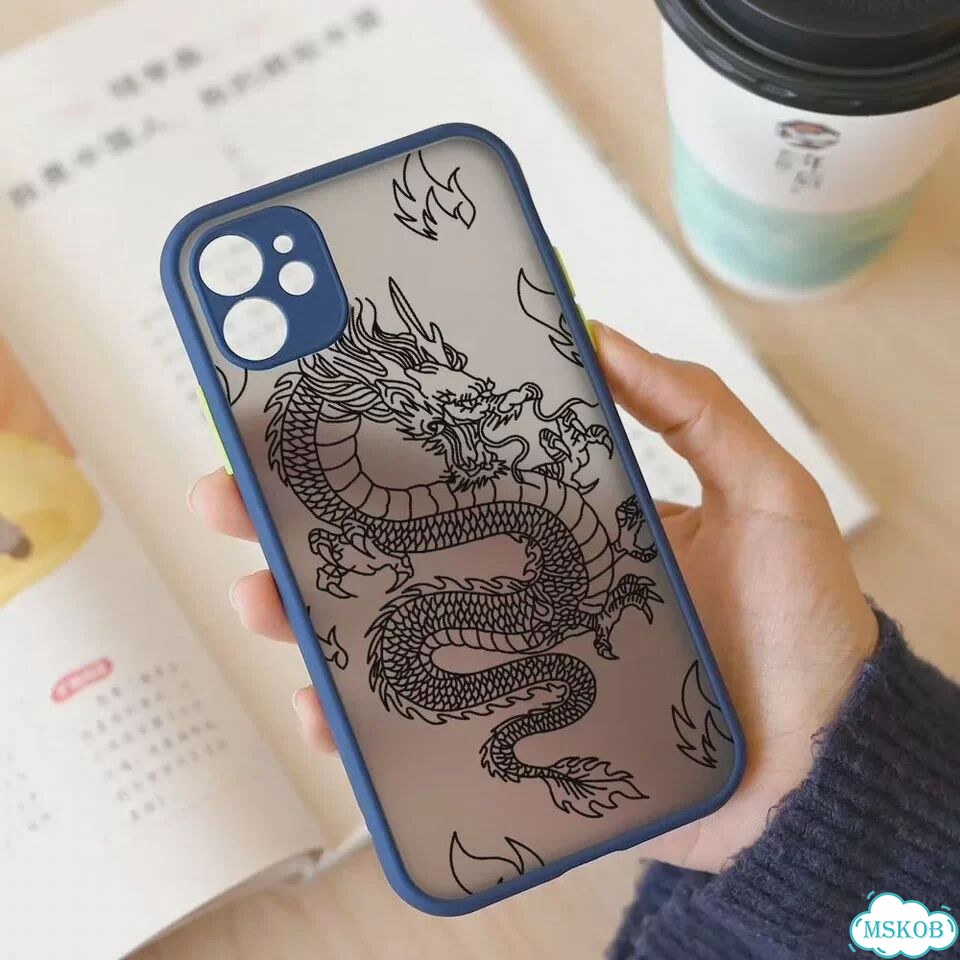 Модный чехол для телефона с фиолетовым драконом и животными для iPhone 11 12 13 Pro MAX XS X XR SE3 фото 1