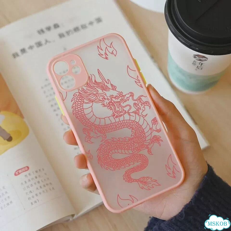 Модный чехол для телефона с фиолетовым драконом и животными для iPhone 11 12 13 Pro MAX XS X XR SE3 фото 3