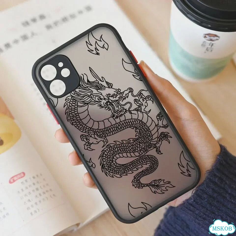Модный чехол для телефона с фиолетовым драконом и животными для iPhone 11 12 13 Pro MAX XS X XR SE3 фото 6