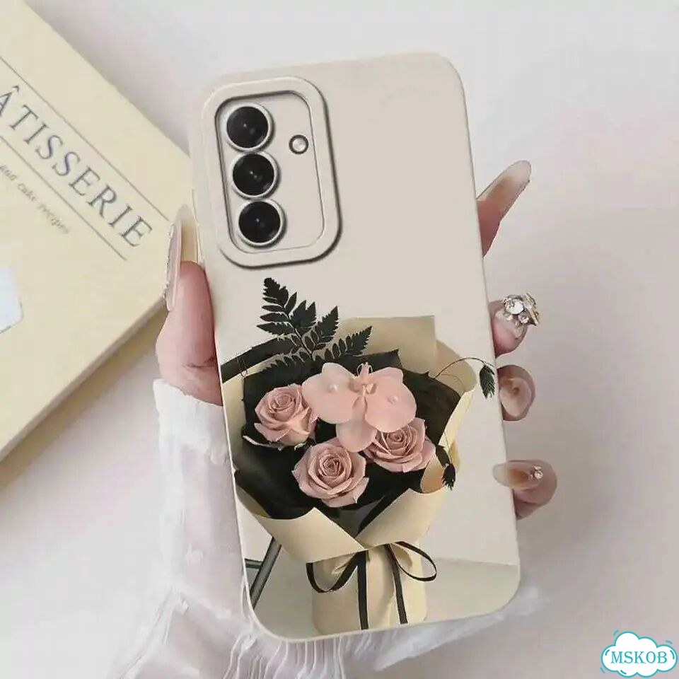 Для Samsung Galaxy A36 5G 2025 Чехол Luxury Flower Love Мягкая силиконовая задняя крышка для Samsung фото 1