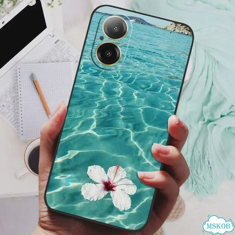 Для Realme C67 4G Чехол RMX3890 Популярный чехол с цветочной росписью Силиконовый чехол для 45 фото 4