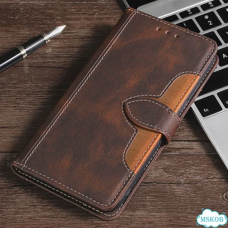Кожаный чехол-флип для Realme GT Explorer, Realme GT 6, Коричневый, Brown, Realme GT Master фото 1
