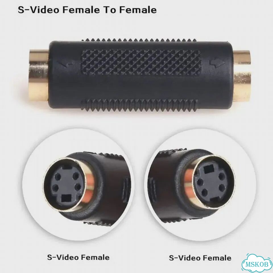 S-Video S-VHS Mini Din 4 разъема типа «Мама-мама» фото 2