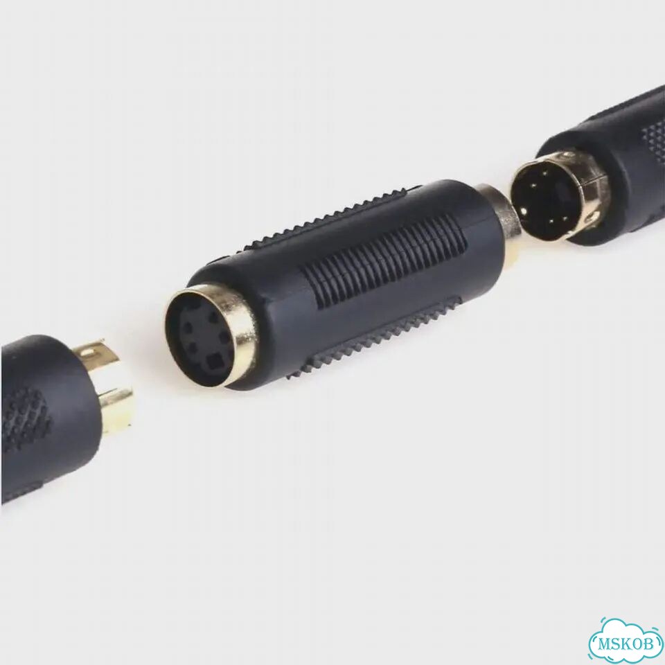 S-Video S-VHS Mini Din 4 разъема типа «Мама-мама» фото 3
