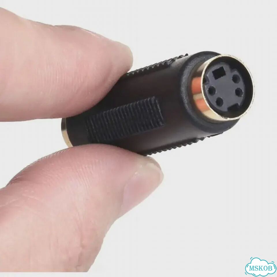 S-Video S-VHS Mini Din 4 разъема типа «Мама-мама» фото 4