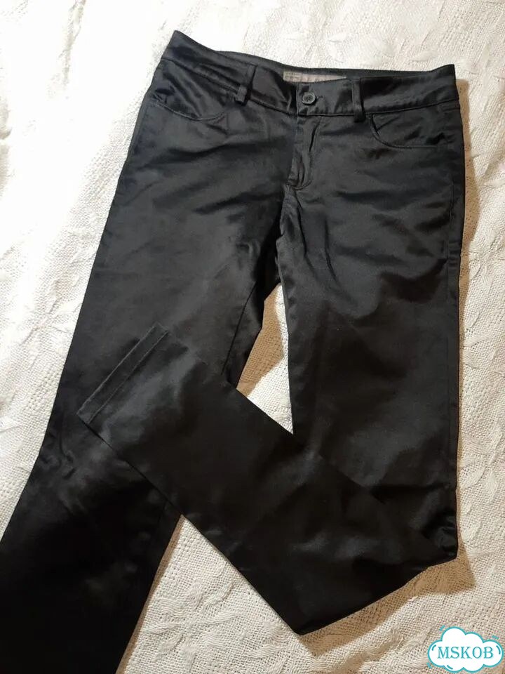 Брюки Атлас Винтаж Zara Архив Заниж.талия Вискоза фото 1