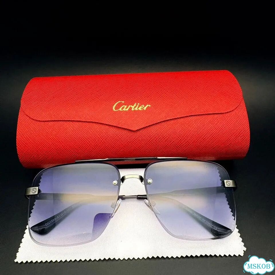 Очки cartier серыми градиентными фото 2