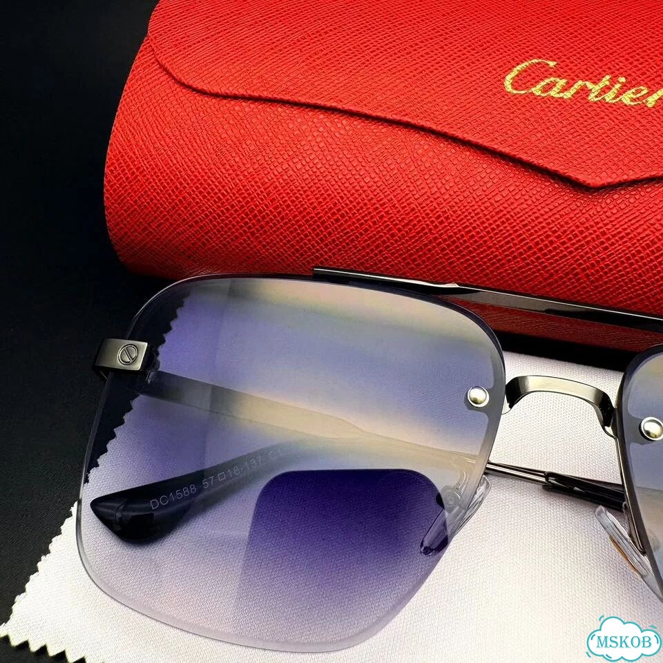 Очки cartier серыми градиентными фото 3