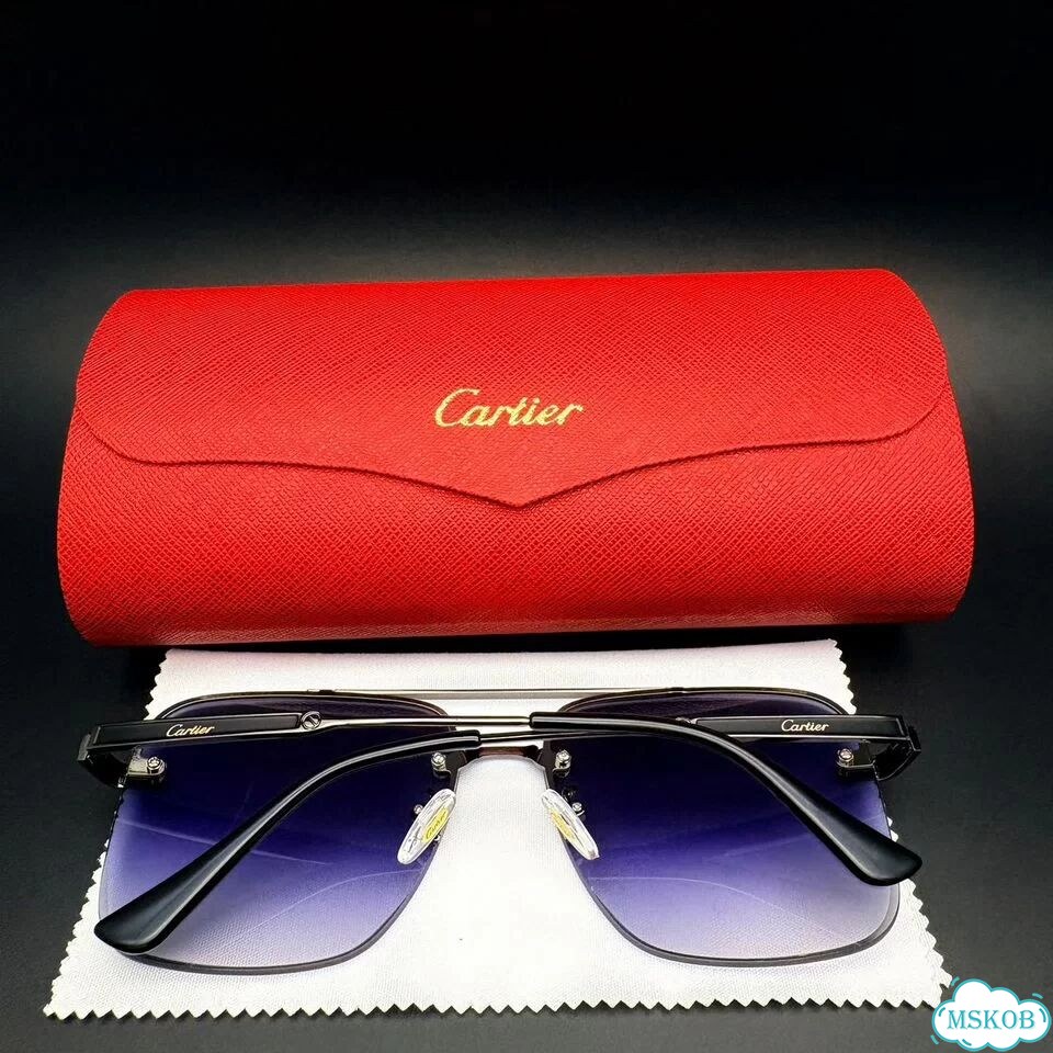 Очки cartier серыми градиентными фото 4