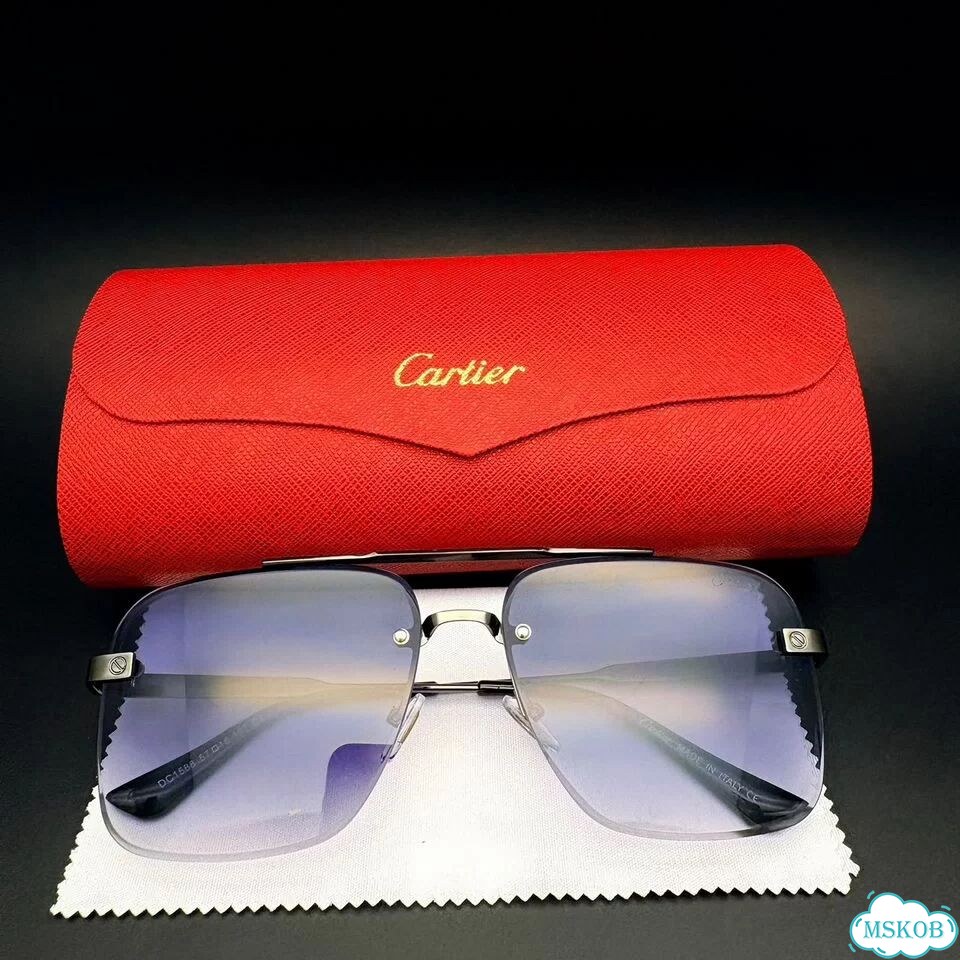 Очки cartier серыми градиентными фото 2