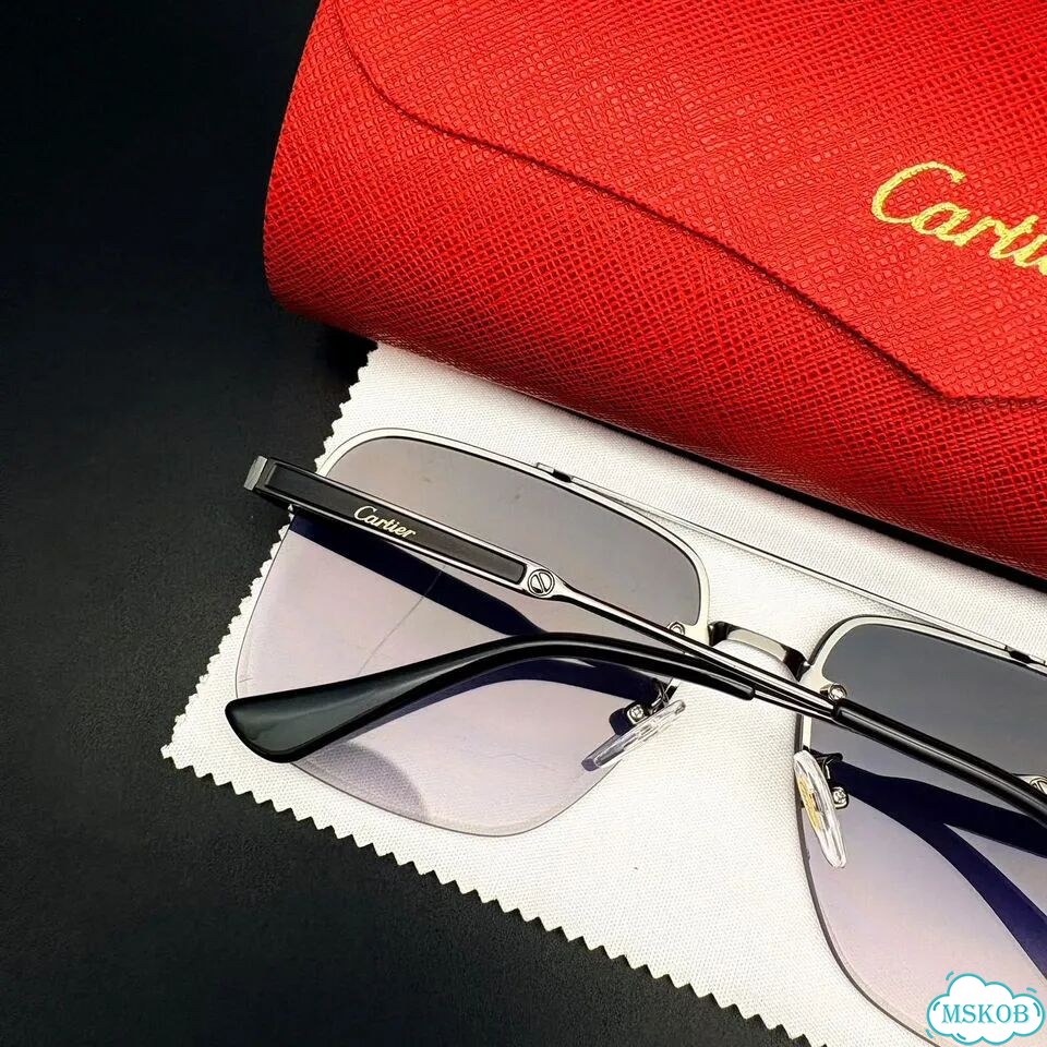 Очки cartier серыми градиентными фото 4