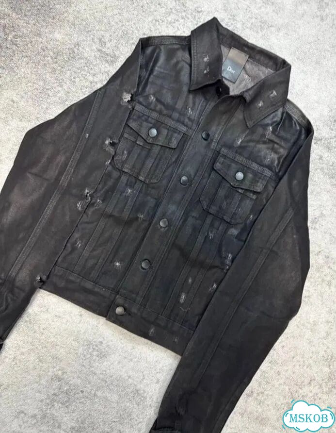 Джинсовка Dior Hedi Silmane Distressed фото 3