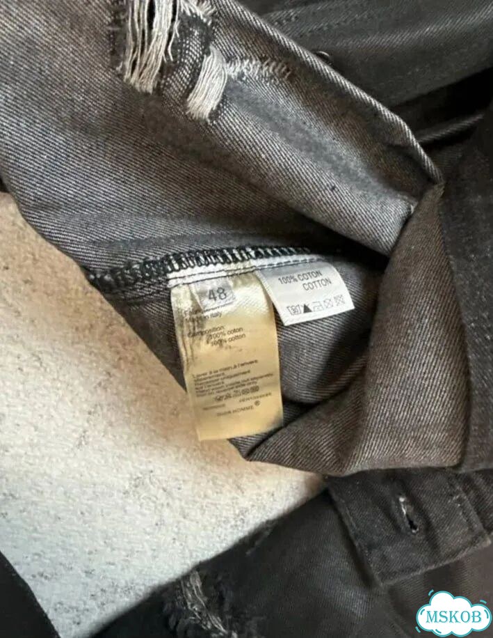 Джинсовка Dior Hedi Silmane Distressed фото 4