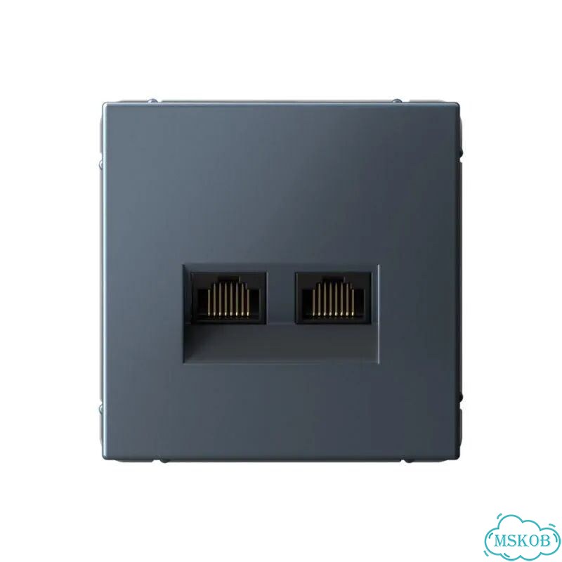 Розетка двойная компьютерная ArtGallery RJ45+RJ45 фото 1