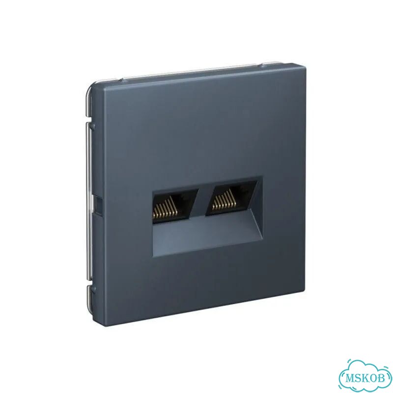 Розетка двойная компьютерная ArtGallery RJ45+RJ45 фото 3