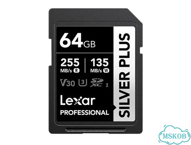 Lexar Professional Silver Plus sdxc 64 гб фото 1