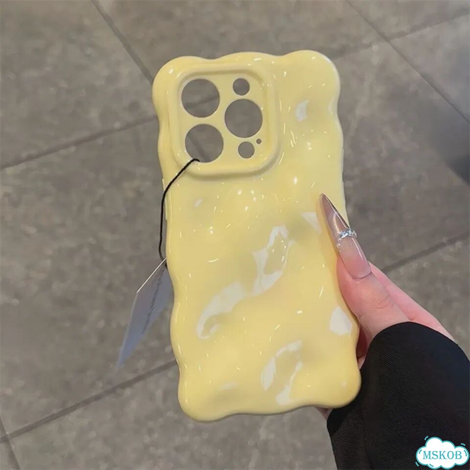Мягкие силиконовые чехлы для телефонов с узором Candy Cloud Wave для iPhone 12 Про, Белый, White фото 3