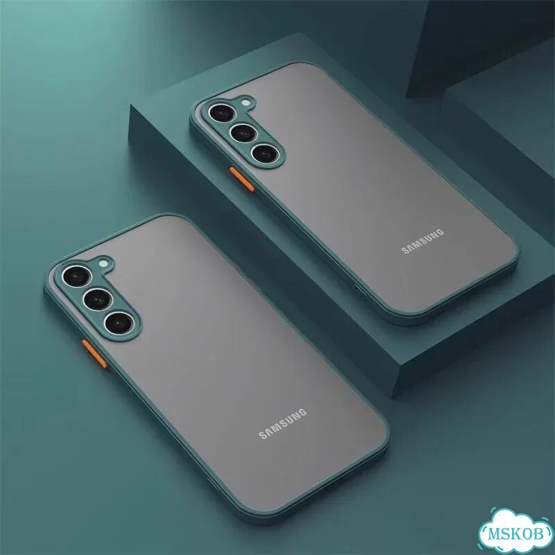 Роскошный прозрачный матовый чехол для Samsung Galaxy S26 S25 Edge S24 Серый, Green, For S25 Plus фото 4