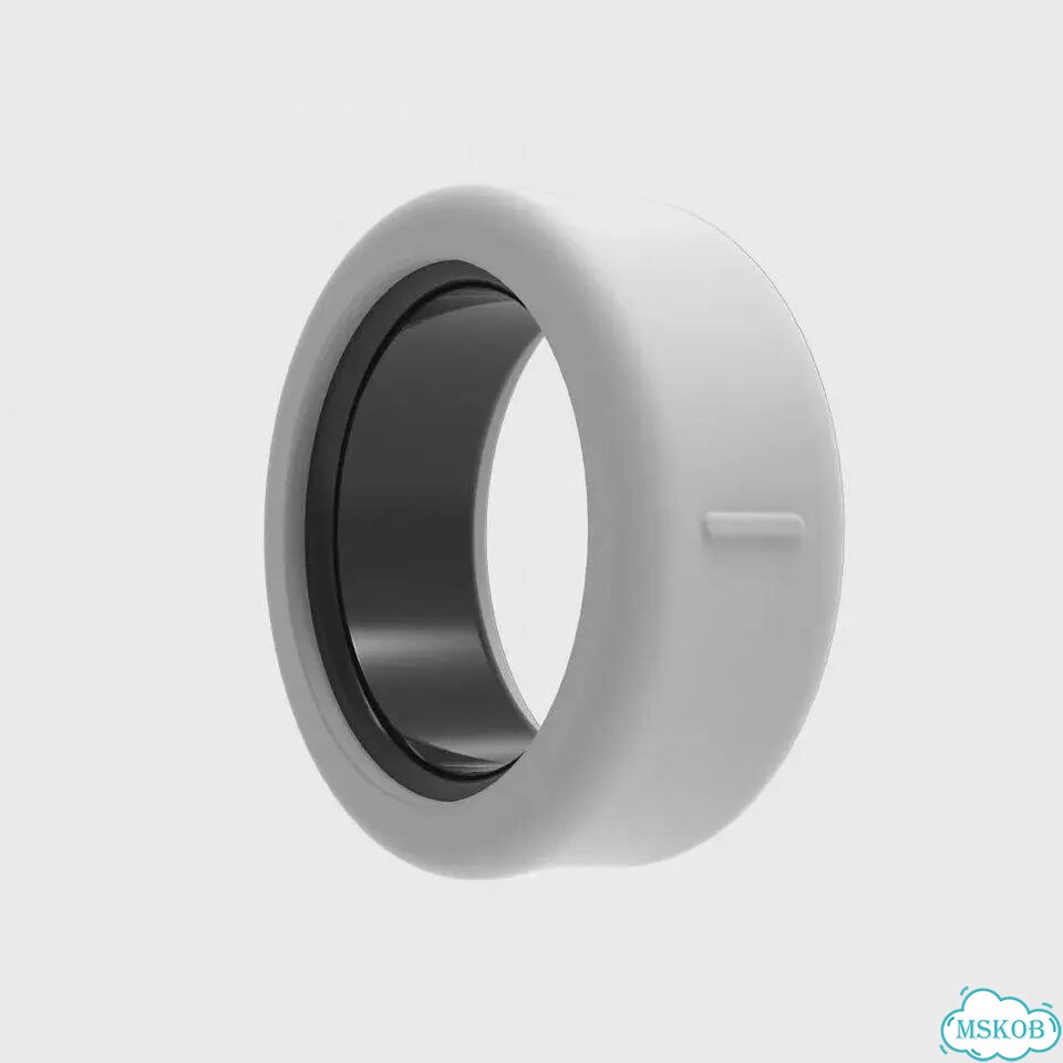 Силиконовый чехол Samsung Galaxy Ring, Черный/Grey фото 4