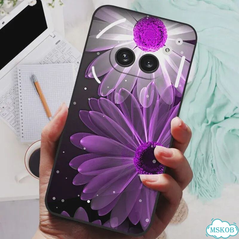 Чехол Nothing Phone 2a фиолетовый, силикон, Color: 19 фото 1