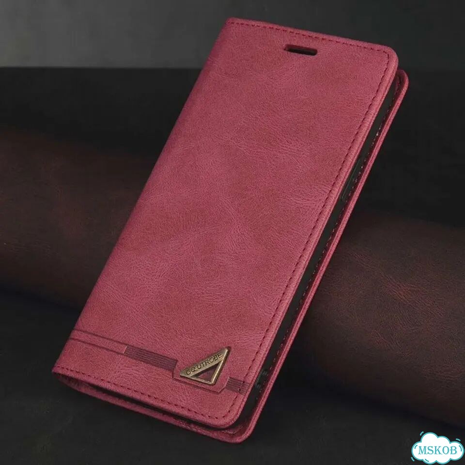 Для Redmi Note 13 Pro Plus 5G Кожаная защита для Xiaomi Redmi Бордовый, red, Redmi Note 12 Pro 4G фото 1