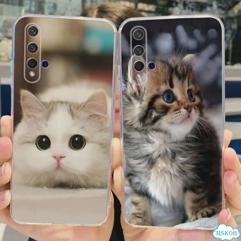 Чехол Huawei Nova 5T фиолетовый с бабочками фото 4