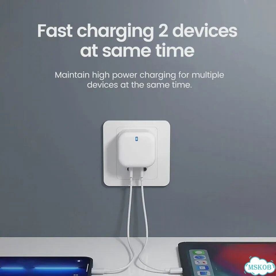 Olaf 40 Вт USB C Зарядное устройство для быстрой зарядки Dual PD Type C Зарядное устройство QC UK фото 5