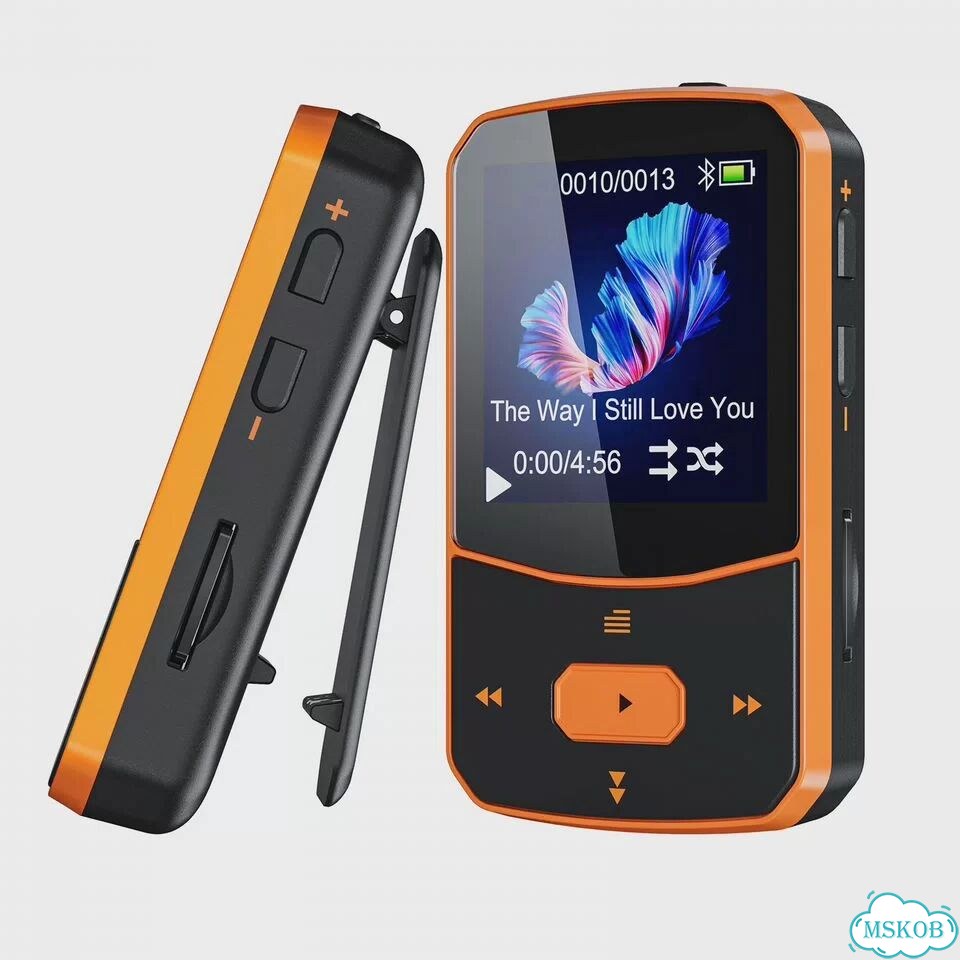 Ruizu X52 оранжевый спортивный MP3-плеер Bluetooth фото 2