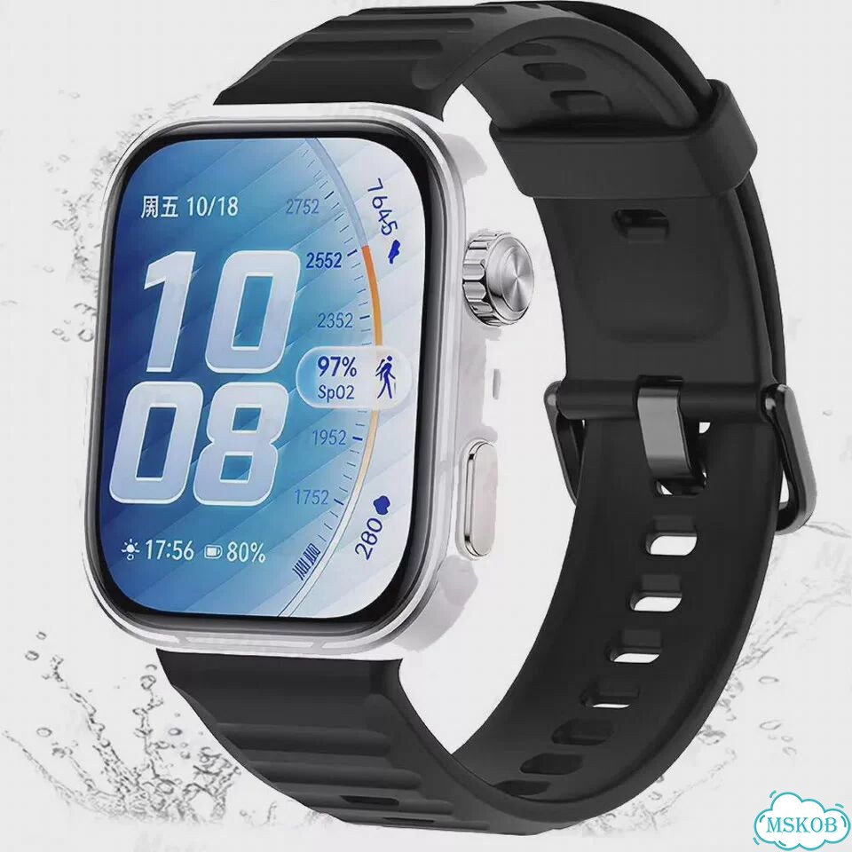 Силиконовый ремешок Huawei Watch Fit 5 Pro, Зеленый фото 5
