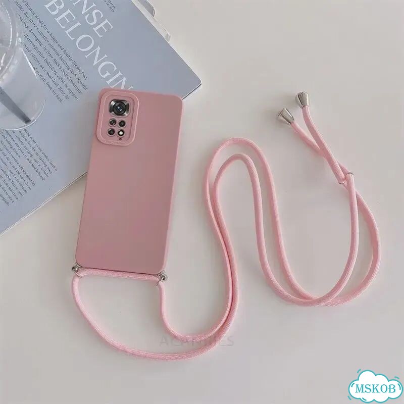 Чехол-ремешок через плечо для Xiaomi Redmi Note 11 10 Pro 4g 11pro 11s Розовый, GS Pink, Redmi 10c фото 1