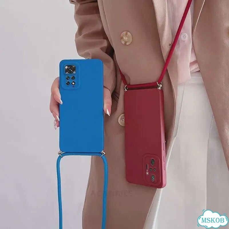 Чехол-ремешок через плечо для Xiaomi Redmi Note 11 10 Pro 4g 11pro 11s Розовый, GS Pink, Redmi 10c фото 3