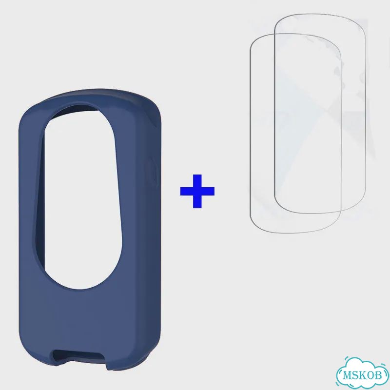 Защитный чехол и пленка для Garmin Edge 1030 Синий, Edge 1030 Plus, deep blue case film фото 1