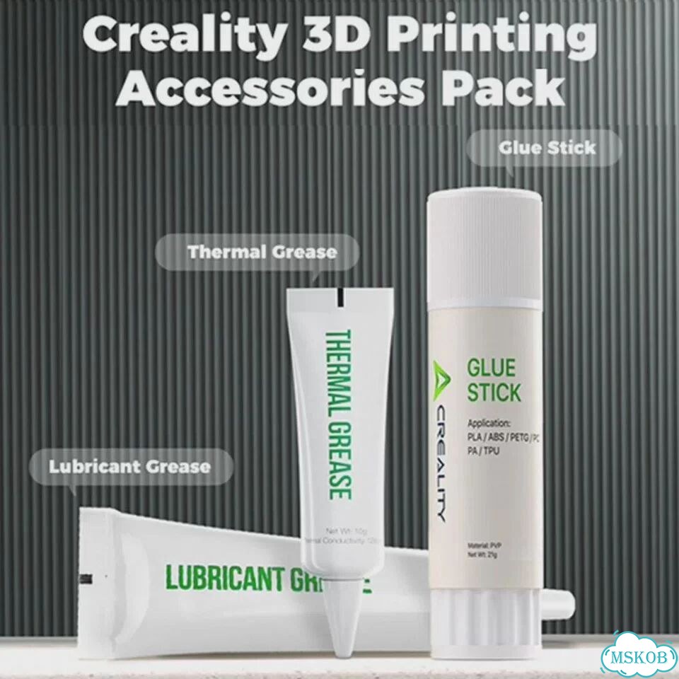 Creality Комплект для 3D-печати: Термопаста, Клей-карандаш, Смазка, All in a Pack фото 4
