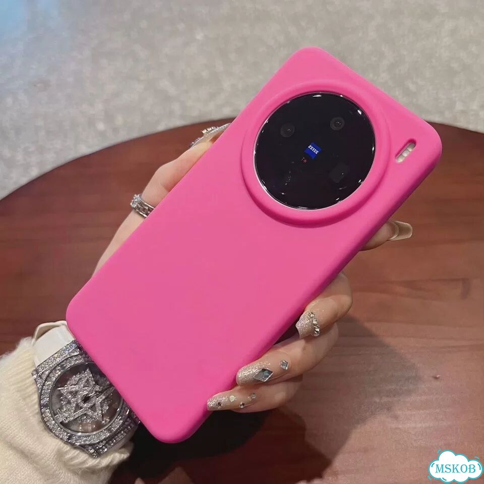 Тонкий мягкий чехол из жидкого силикона для vivo X200 Pro Mini Vivo X200 Pro, Белый, Antique White фото 3