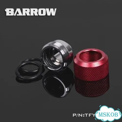 Barrow tykn-K14 соединительные детали для жесткой трубки G1/4 red, OD 16mm hard tube фото 1