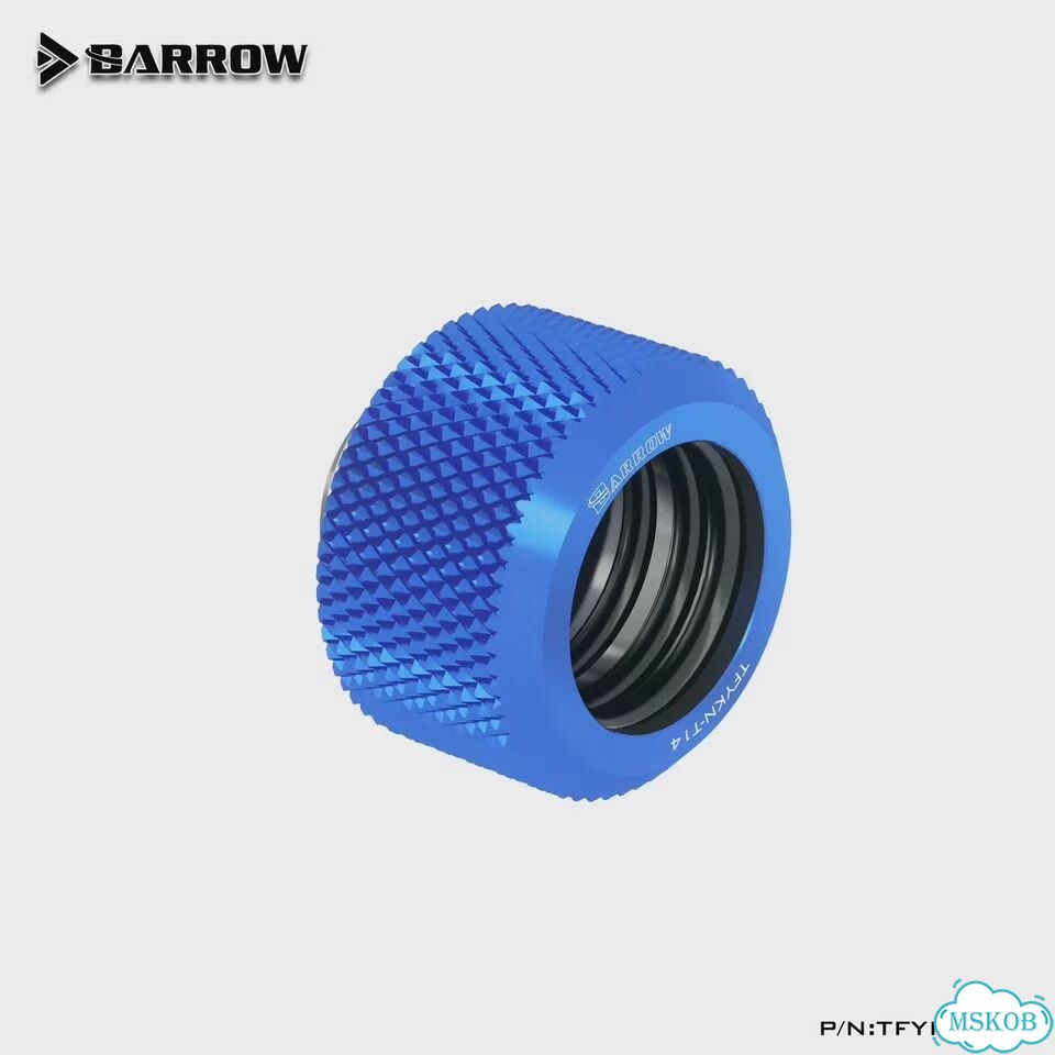 Barrow tykn-K14 соединительные детали для жесткой трубки G1/4 red, OD 16mm hard tube фото 6