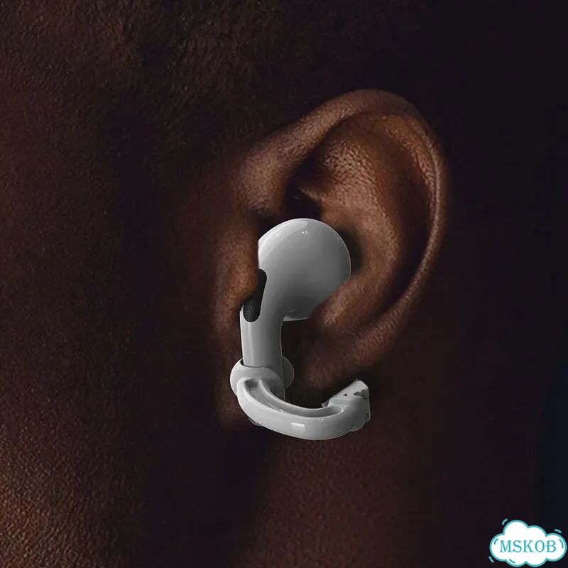 Зажим для наушников lmdaoo Transparent black для Apple AirPods Pro фото 4