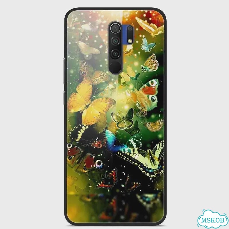 Чехол для телефона Redmi 9, жесткий чехол-накладка из закаленного Picture 49, Redmi Note 8 Pro фото 1
