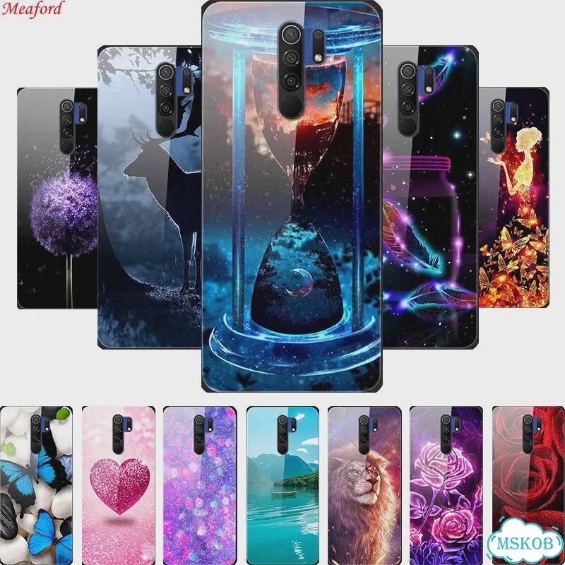 Чехол для телефона Redmi 9, жесткий чехол-накладка из закаленного Picture 49, Redmi Note 8 Pro фото 2