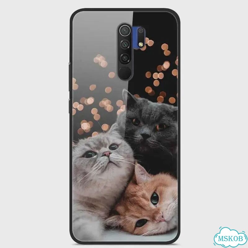 Чехол для телефона Redmi 9, жесткий чехол-накладка из закаленного Picture 49, Redmi Note 8 Pro фото 6