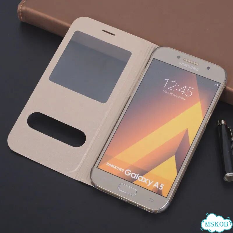 Розовый чехол-книжка для Samsung Galaxy A5 2017 фото 2