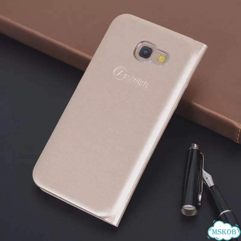 Розовый чехол-книжка для Samsung Galaxy A5 2017 фото 4