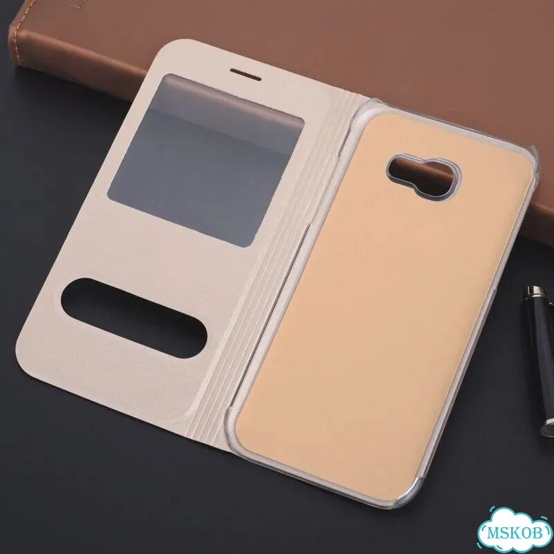 Розовый чехол-книжка для Samsung Galaxy A5 2017 фото 5