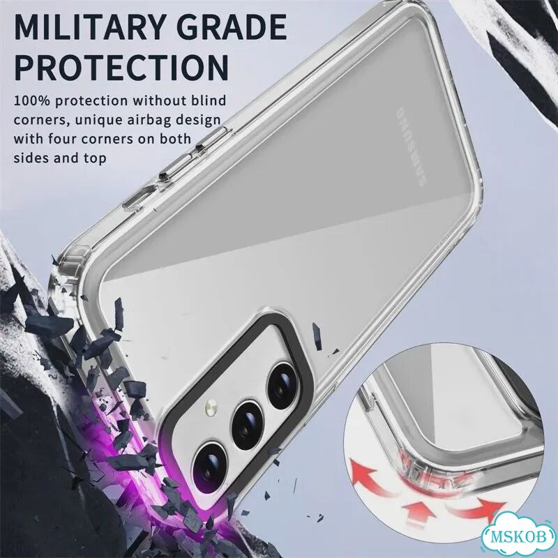 Ударопрочный прозрачный акриловый чехол для Samsung Galaxy S21FE Прозрачный, Clear, For Galaxy A54 фото 3