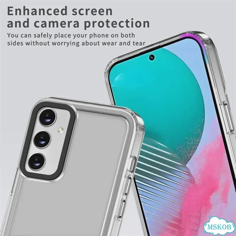 Ударопрочный прозрачный акриловый чехол для Samsung Galaxy S21FE Прозрачный, Clear, For Galaxy A54 фото 5