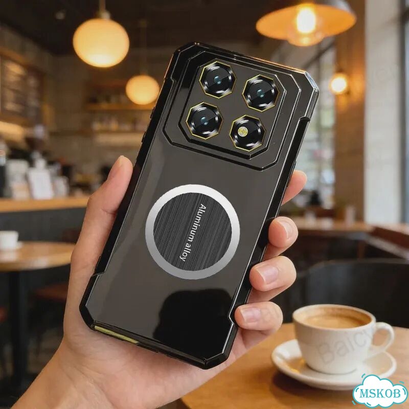 Чехол для Oukitel WP60 5G, черный, прозрачный, магнитный, из тпу, силиконовый чехол clear 1 фото 5